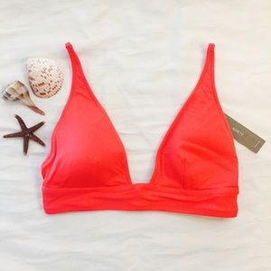 NWT J.CREW PLUNGE HALTER BIKINI IN ITALIAN MATTE
